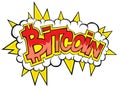 Bitcoin comic boomÃ¢â¬â stock illustration